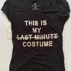New York & Company cotton T-shirt Halloween. This is my last minute costume